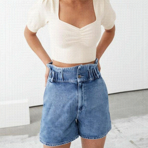 𝅺& Other Stories Paperbag Waist Jeans Shorts